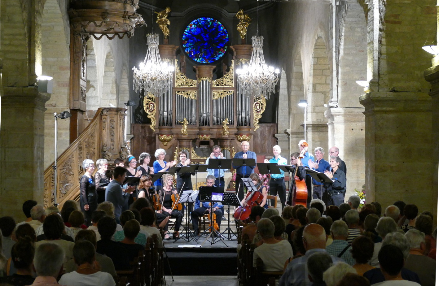 Concert à l'église St Bénigne en 2017.